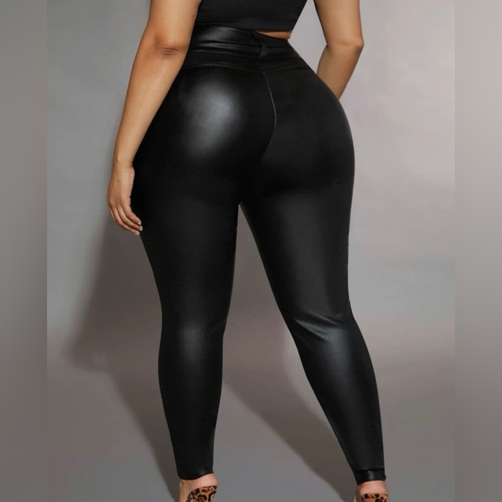 Plus high waist skinny pants